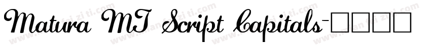Matura MT Script Capitals字体转换